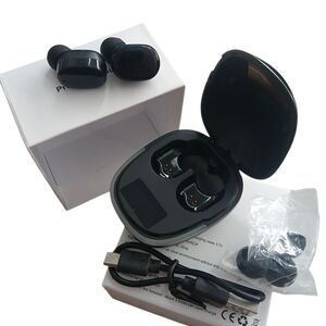 Wireless Black Earbud Headphones